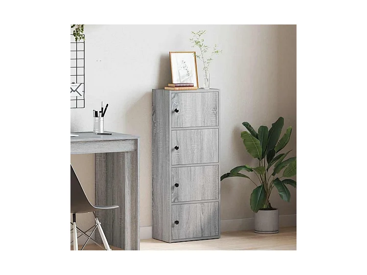 Bibliothèque sonoma gris 40x24x102 bois d'ingénierie