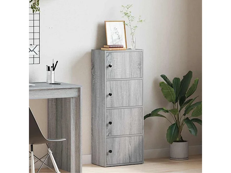 Bibliothèque sonoma gris 40x24x102 bois d'ingénierie