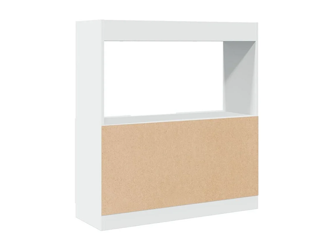 Buffet haut blanc 92x33x100 bois d'ingénierie