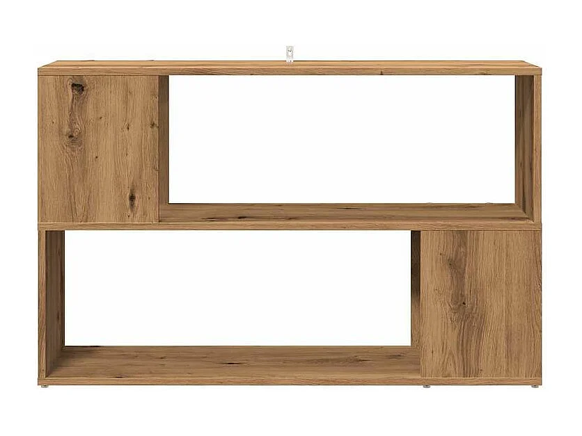 Bibliothèque chêne artisanal 100x24x63 bois d'ingénierie