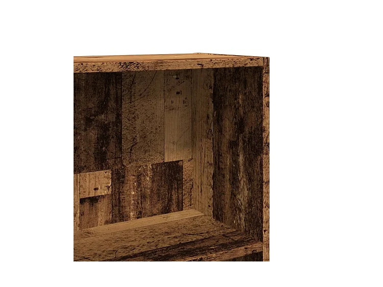 Bibliothèque vieux bois 40x24x143 bois d'ingénierie