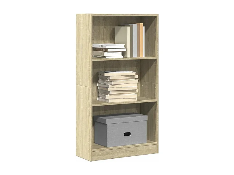 Bibliothèque chêne sonoma 60x24x109 bois d'ingénierie