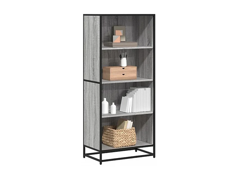 Bibliothèque sonoma gris 60x35x139 bois d'ingénierie