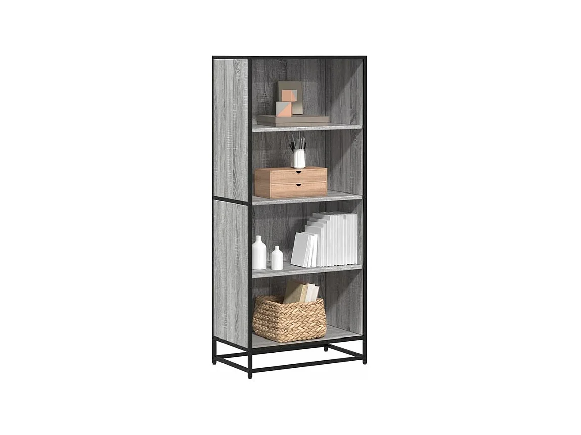 Bibliothèque sonoma gris 60x35x139 bois d'ingénierie