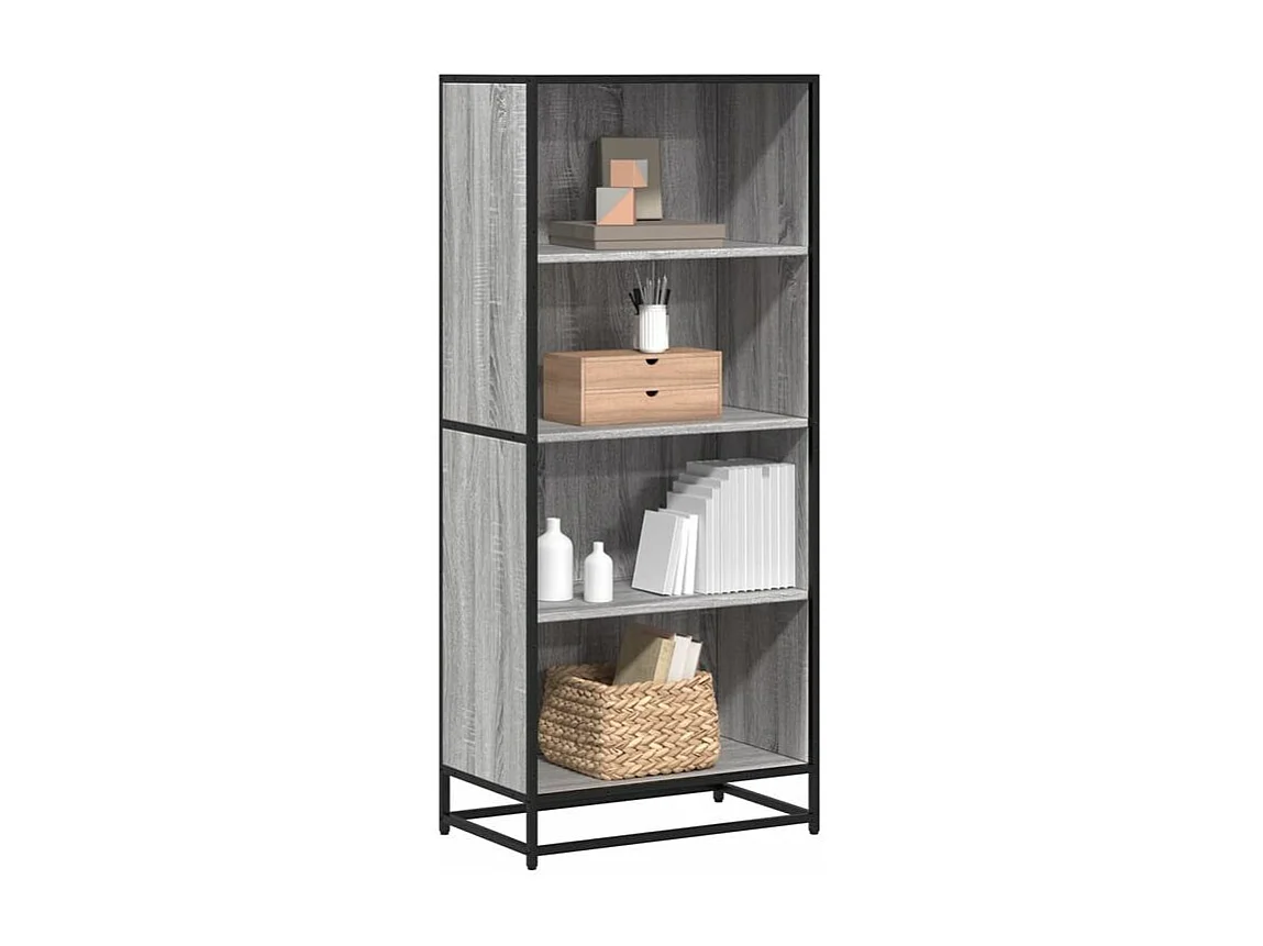 Bibliothèque sonoma gris 60x35x139 bois d'ingénierie