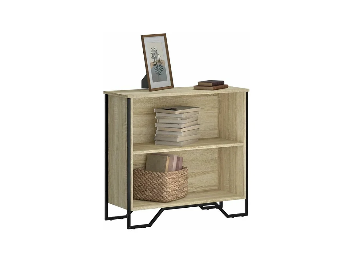 Bibliothèque chêne sonoma 80x31x74,5 bois d'ingénierie