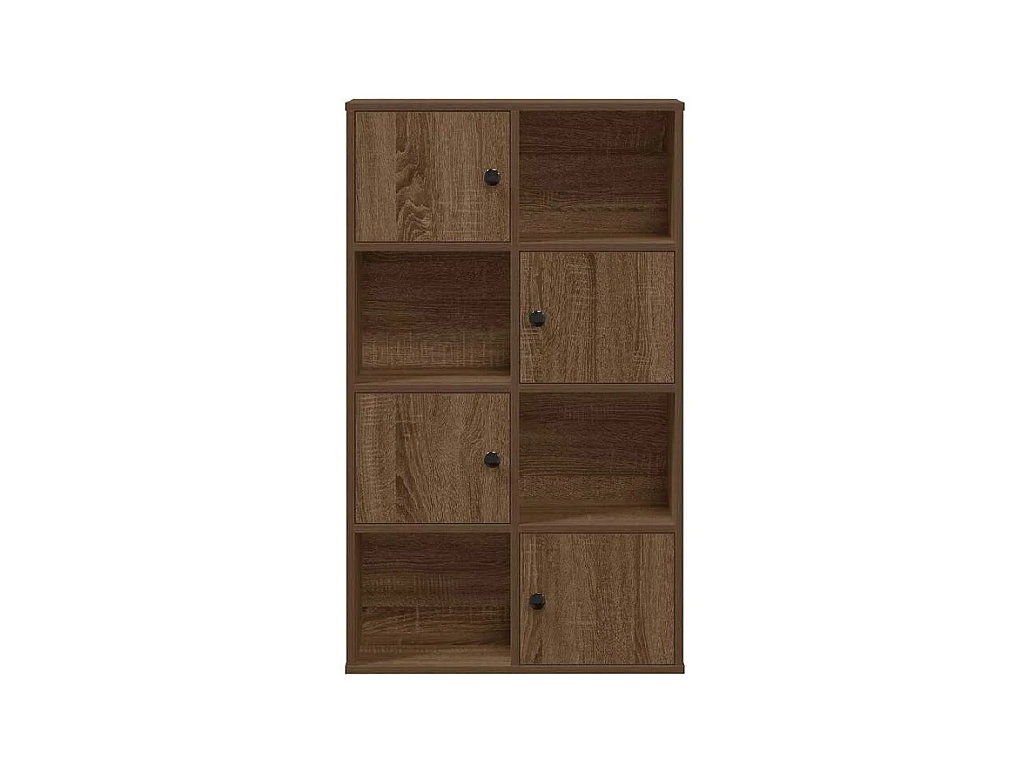 Bibliothèque chêne marron 60x24x101,5 bois d'ingénierie