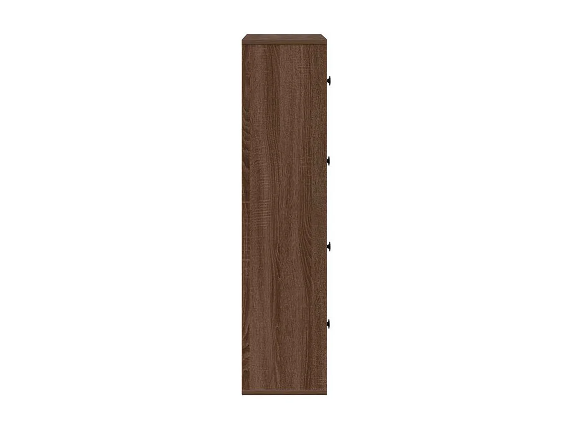 Bibliothèque chêne marron 60x24x101,5 bois d'ingénierie