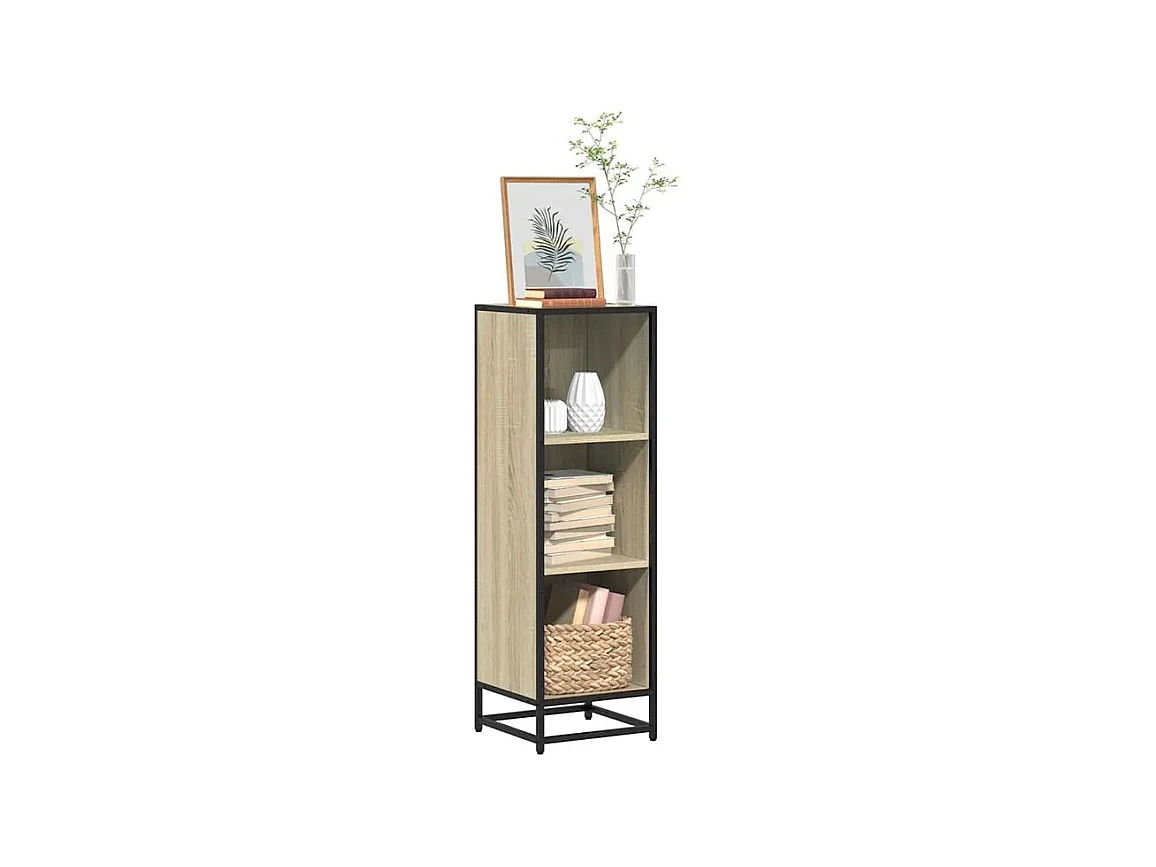 Bibliothèque chêne sonoma 33,5x33x107,5 bois d'ingénierie