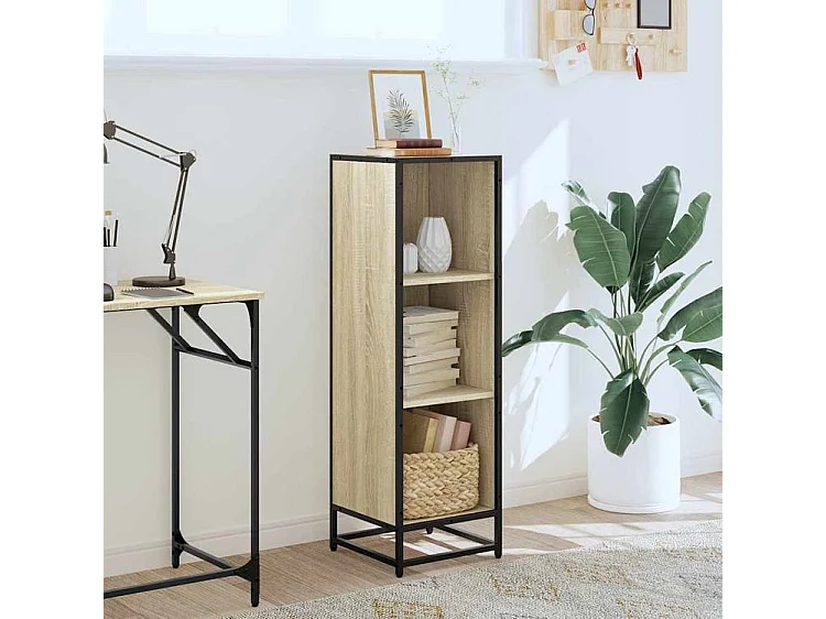 Bibliothèque chêne sonoma 33,5x33x107,5 bois d'ingénierie