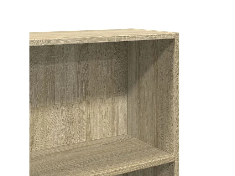 Bibliothèque chêne sonoma 80x24x176 bois d'ingénierie