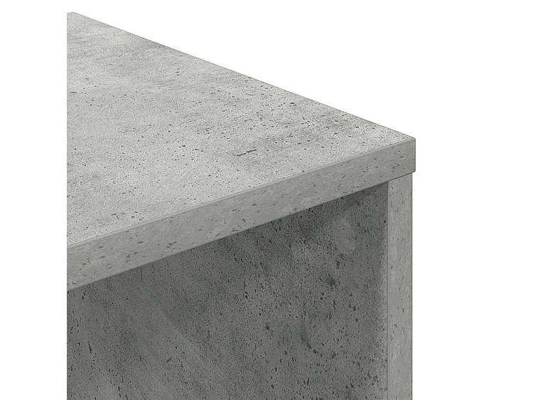 Bibliothèque gris béton 34x31x112 bois d'ingénierie