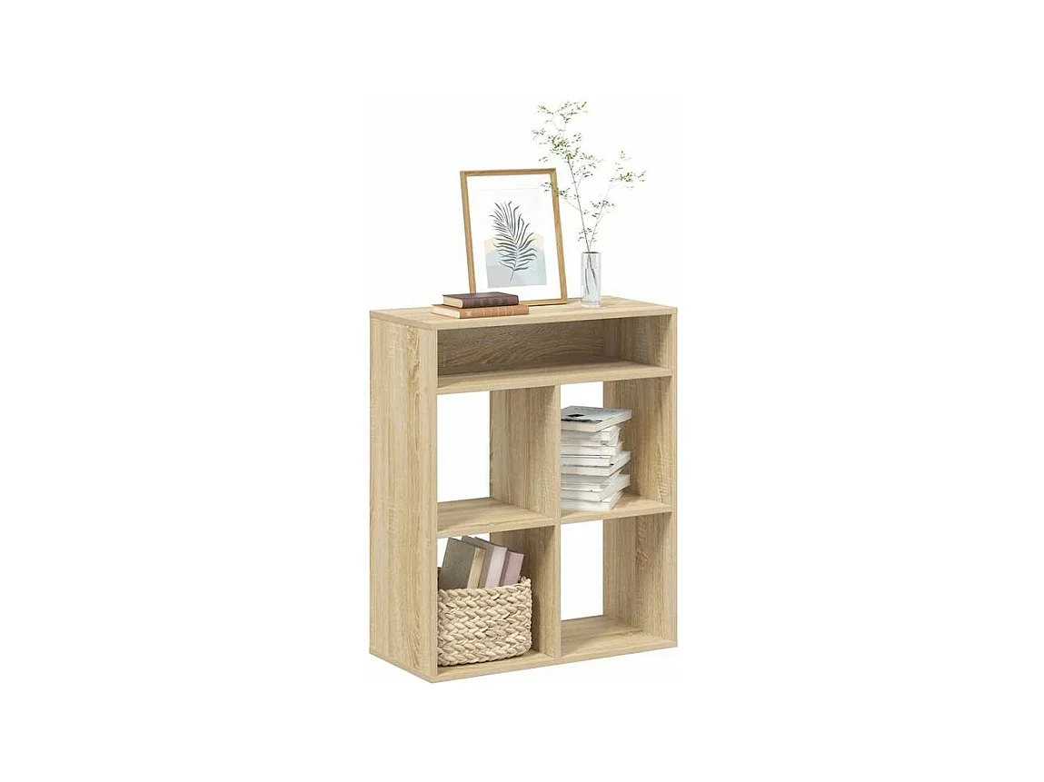 Bibliothèque chêne sonoma 66x31x80 bois d'ingénierie