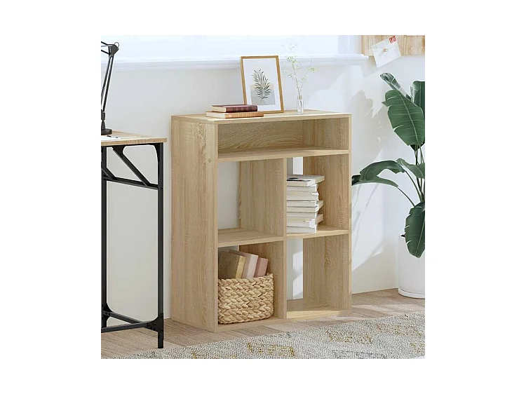 Bibliothèque chêne sonoma 66x31x80 bois d'ingénierie