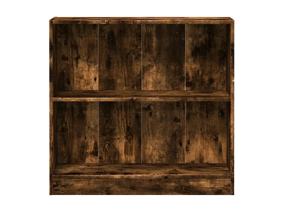 Bibliothèque chêne fumé 80x24x76 bois d'ingénierie