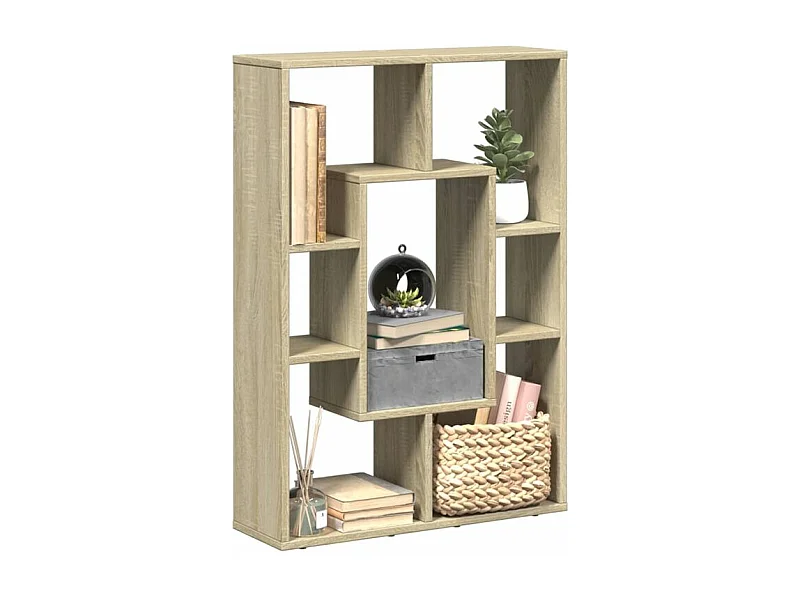 Petite bibliothèque modulable Loza 63cm - Verticale ou horizontale-Couleur Chêne clair