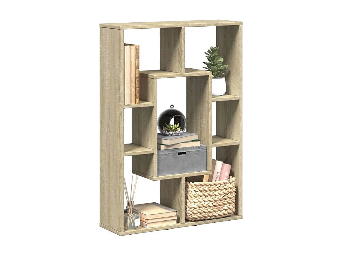 Petite bibliothèque modulable Loza 63cm - Verticale ou horizontale-Couleur Chêne clair