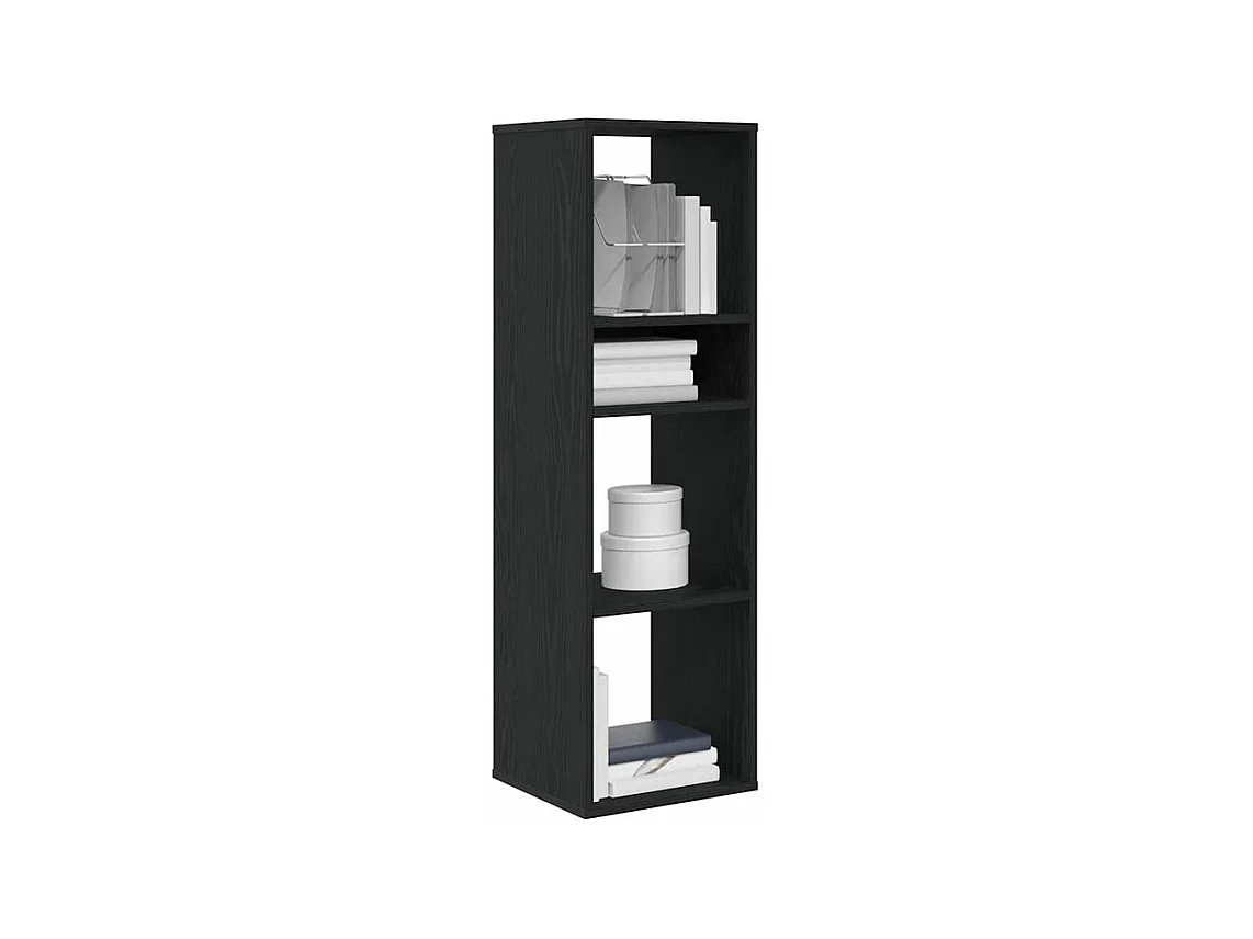 Bibliothèque noir 34x31x112 bois d'ingénierie