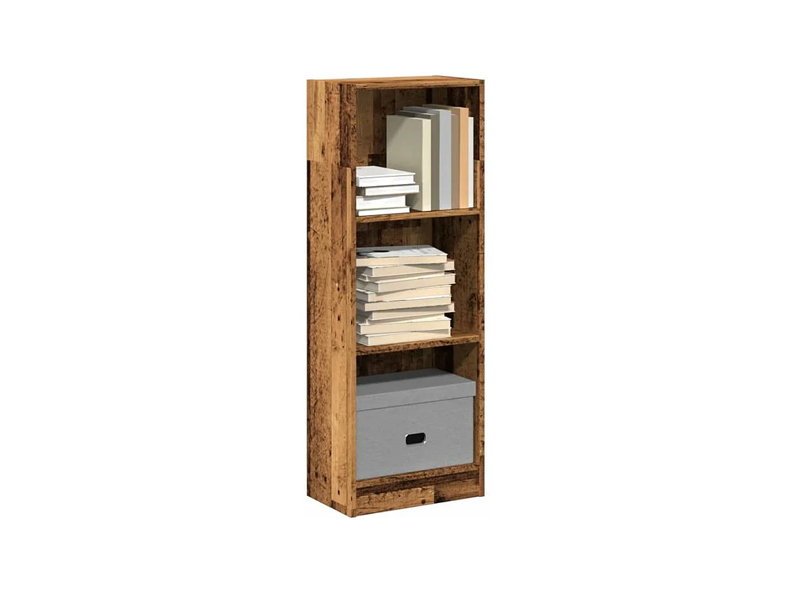 Bibliothèque vieux bois 40x24x109 bois d'ingénierie