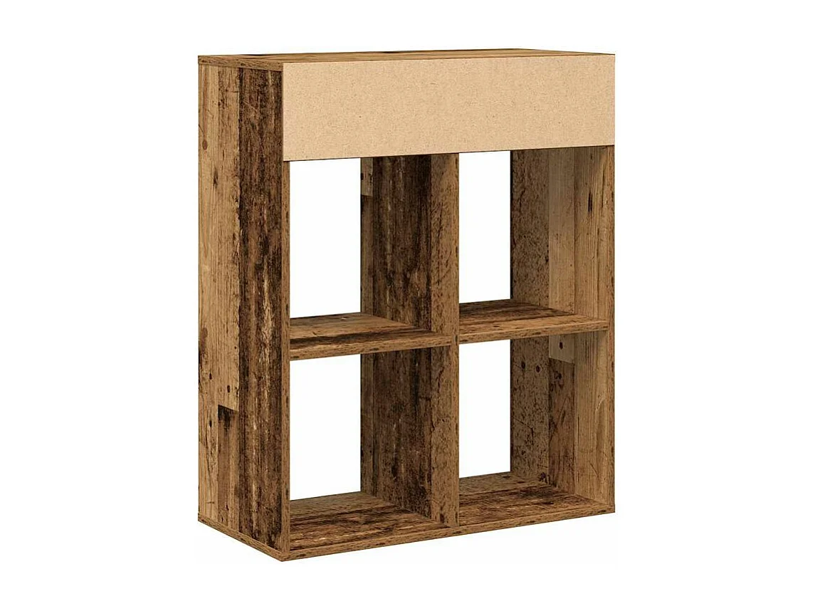 Bibliothèque vieux bois 66x31x80 bois d'ingénierie