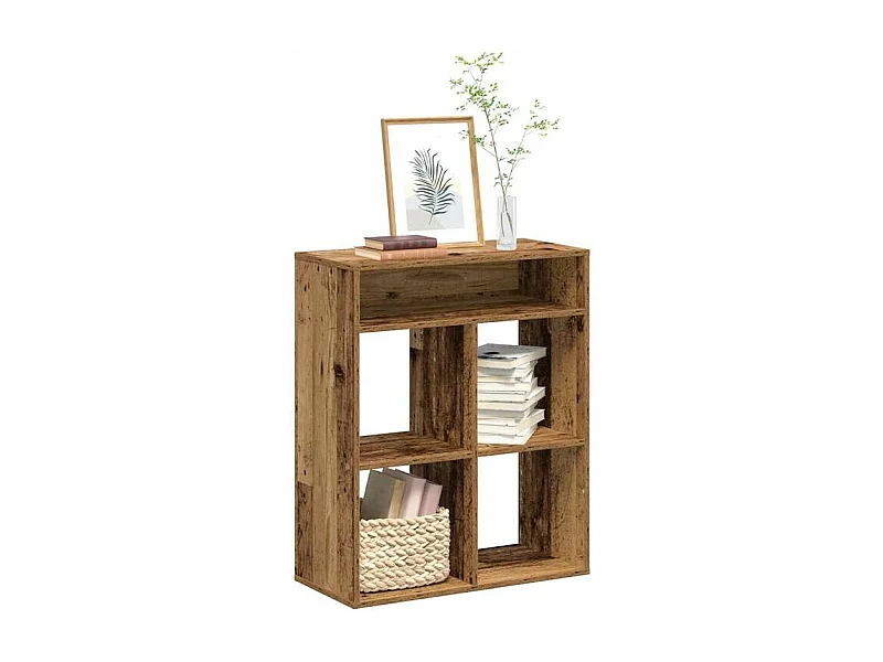 Bibliothèque vieux bois 66x31x80 bois d'ingénierie