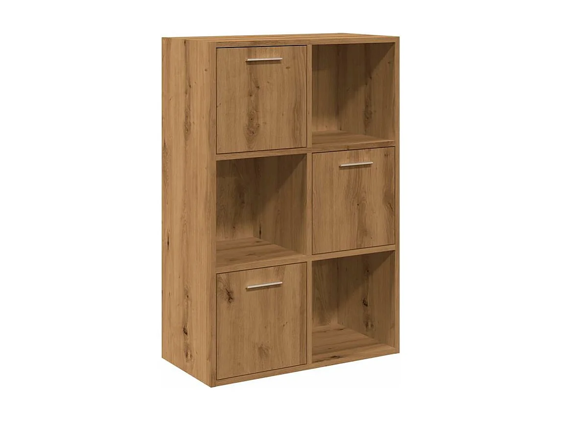 Bibliothèque chêne artisanal 60,5x30x90 bois d'ingénierie