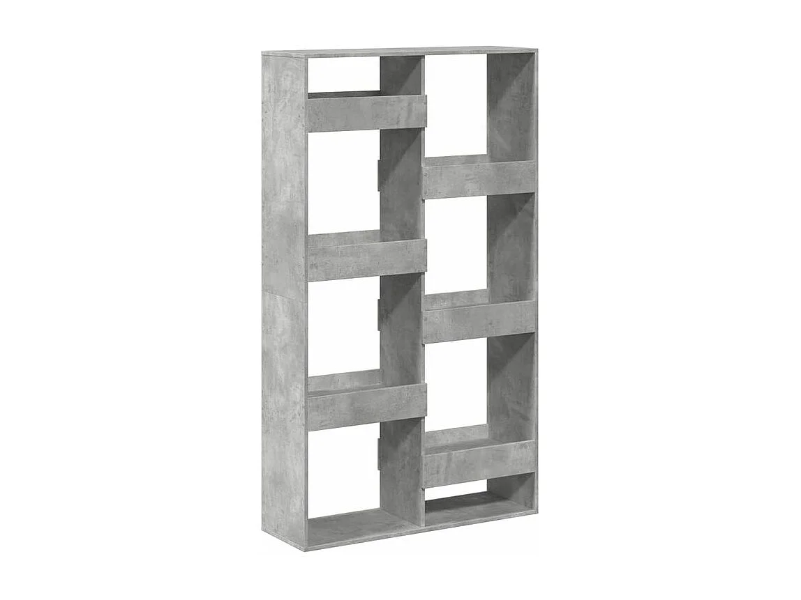 Bibliothèque gris béton 100x33x175 bois d'ingénierie