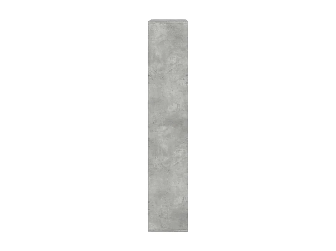 Bibliothèque gris béton 100x33x175 bois d'ingénierie