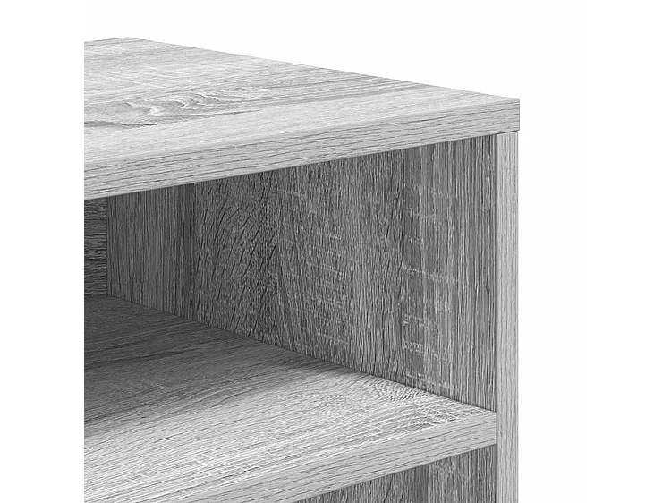 Bibliothèque sonoma gris 66x31x80 bois d'ingénierie