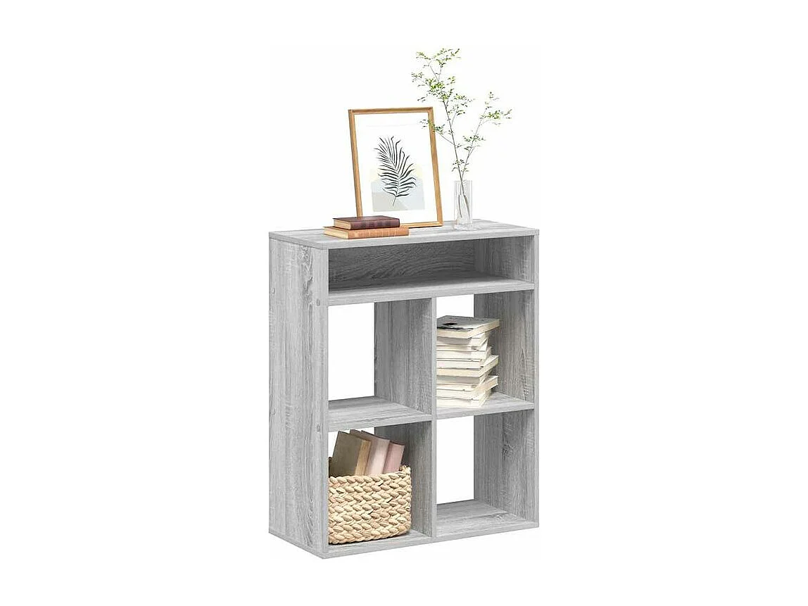 Bibliothèque sonoma gris 66x31x80 bois d'ingénierie