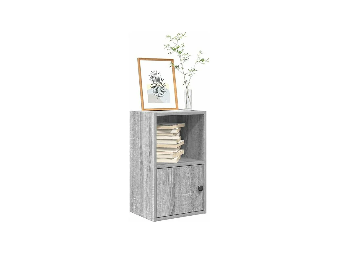 Bibliothèque sonoma gris 31x24x52 bois d'ingénierie