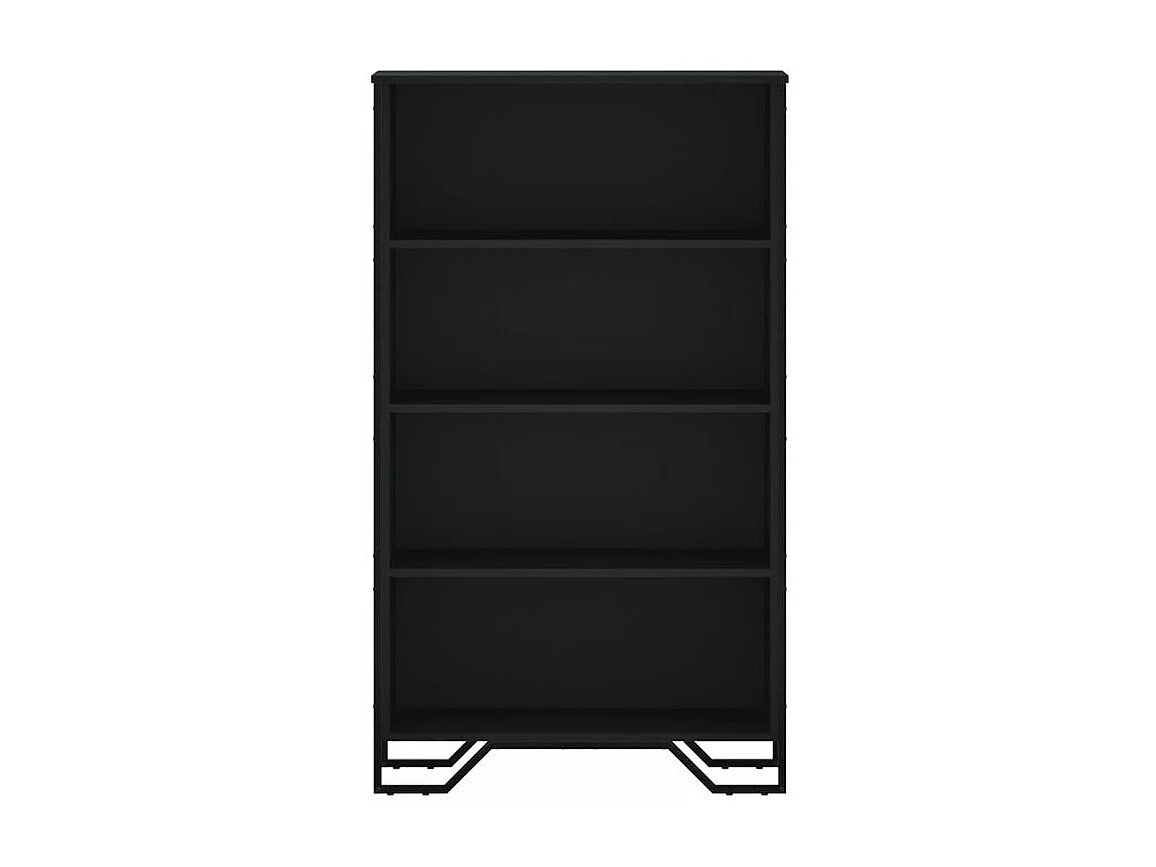 Bibliothèque noir 80x31x137,5 bois d'ingénierie