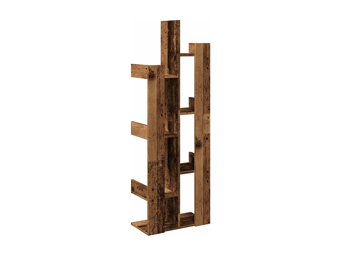 Bibliothèque vieux bois 48x25,5x140 bois d'ingénierie
