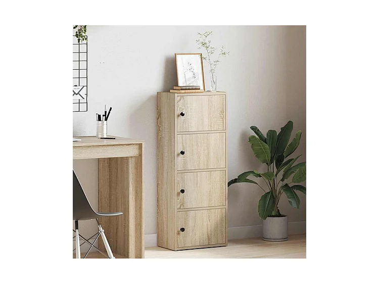 Bibliothèque chêne sonoma 40x24x102 bois d'ingénierie