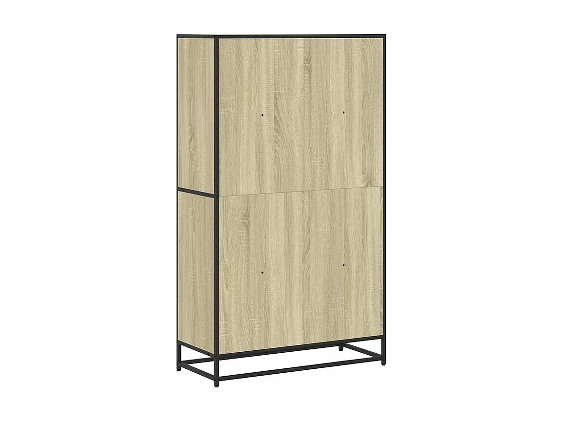 Bibliothèque chêne sonoma 80,5x35x139 bois d'ingénierie