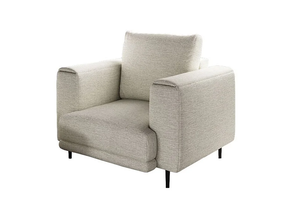 Fauteuil en tissu DAVINA – Élégance moderne et confort au quotidien-Beige clair