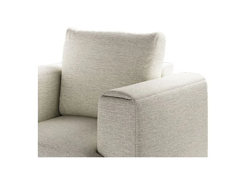 Fauteuil en tissu DAVINA – Élégance moderne et confort au quotidien-Beige clair