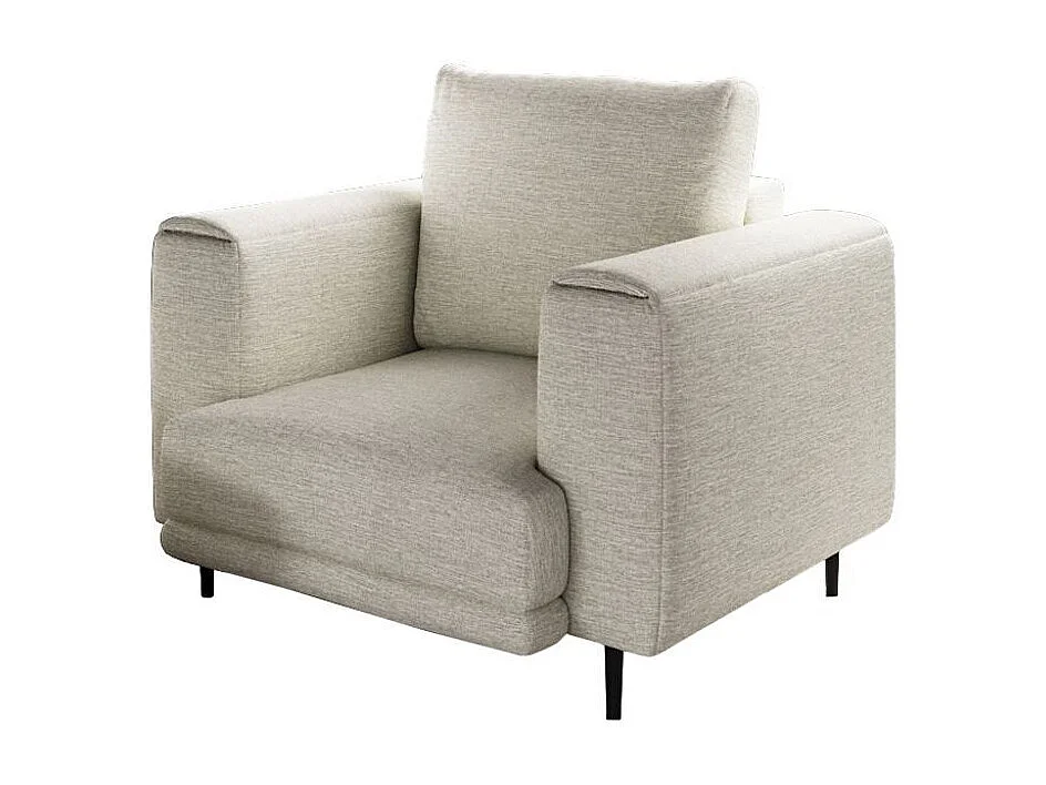 Fauteuil en tissu DAVINA – Élégance moderne et confort au quotidien-Beige clair