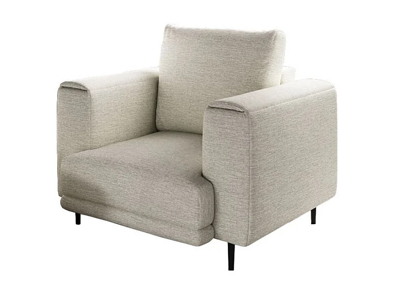 Fauteuil en tissu DAVINA – Élégance moderne et confort au quotidien-Beige clair