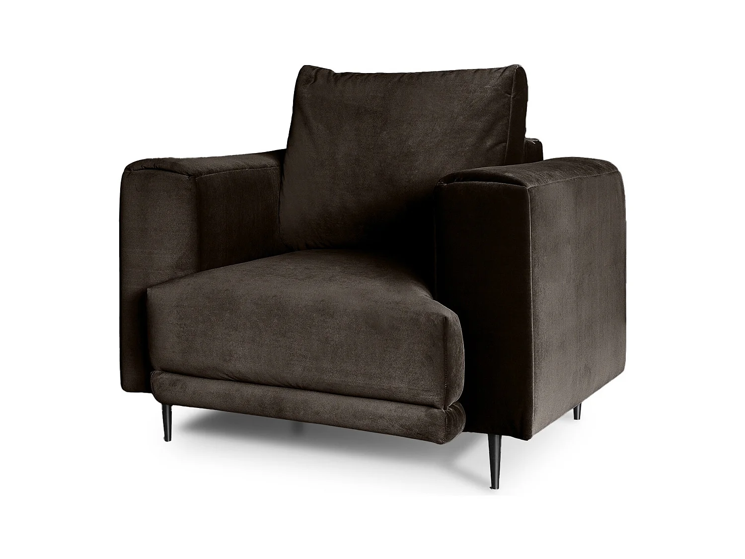 Fauteuil en velours DAVINA - Douceur luxueuse-Saumon