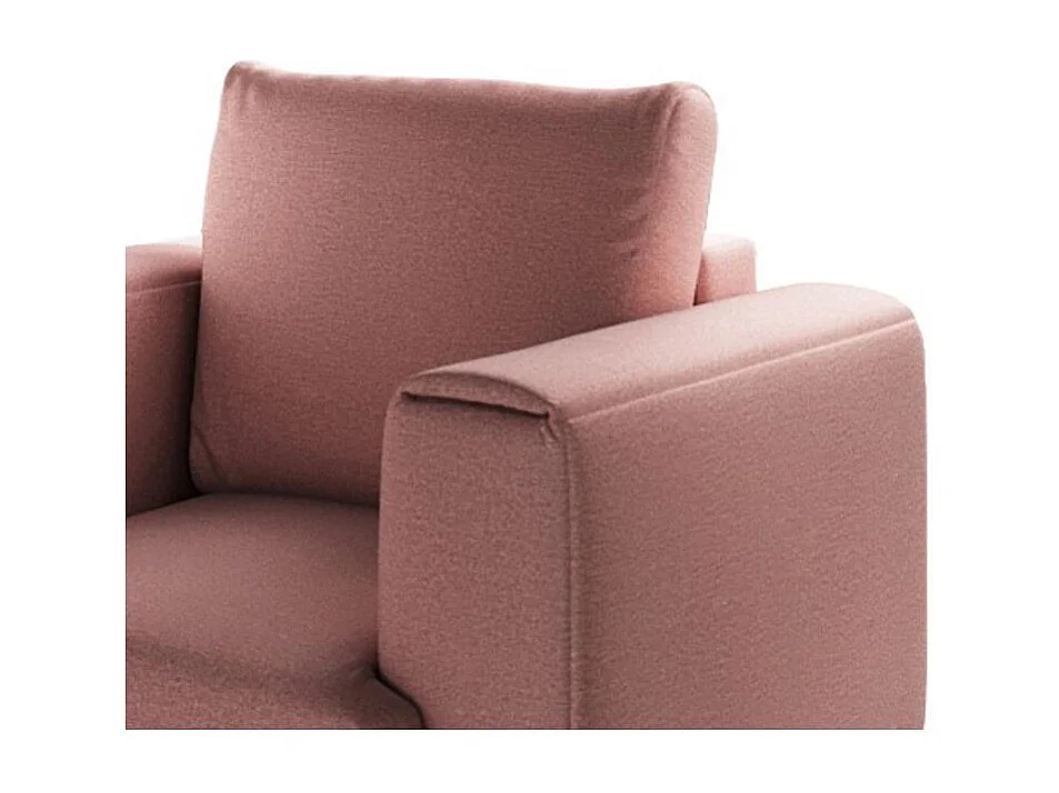 Fauteuil en velours DAVINA - Douceur luxueuse-Saumon