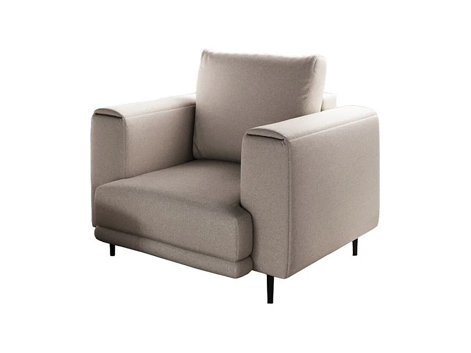 Fauteuil en tissu DAVINA – Élégance moderne et confort au quotidien-Taupe