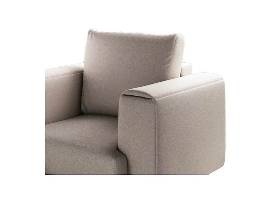 Fauteuil en tissu DAVINA – Élégance moderne et confort au quotidien-Taupe