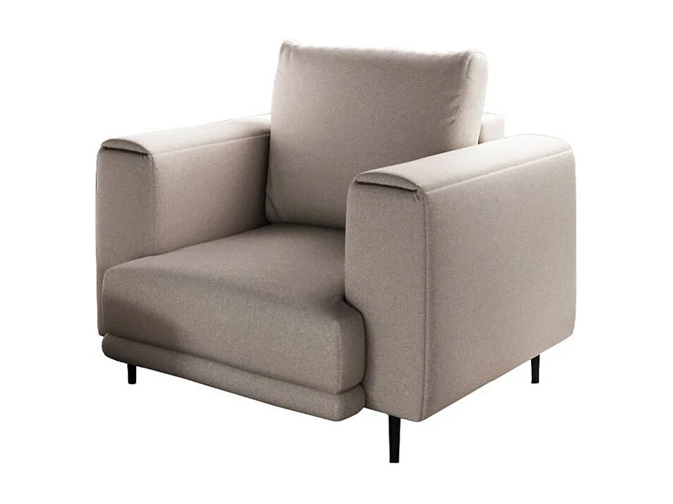Fauteuil en tissu DAVINA – Élégance moderne et confort au quotidien-Taupe