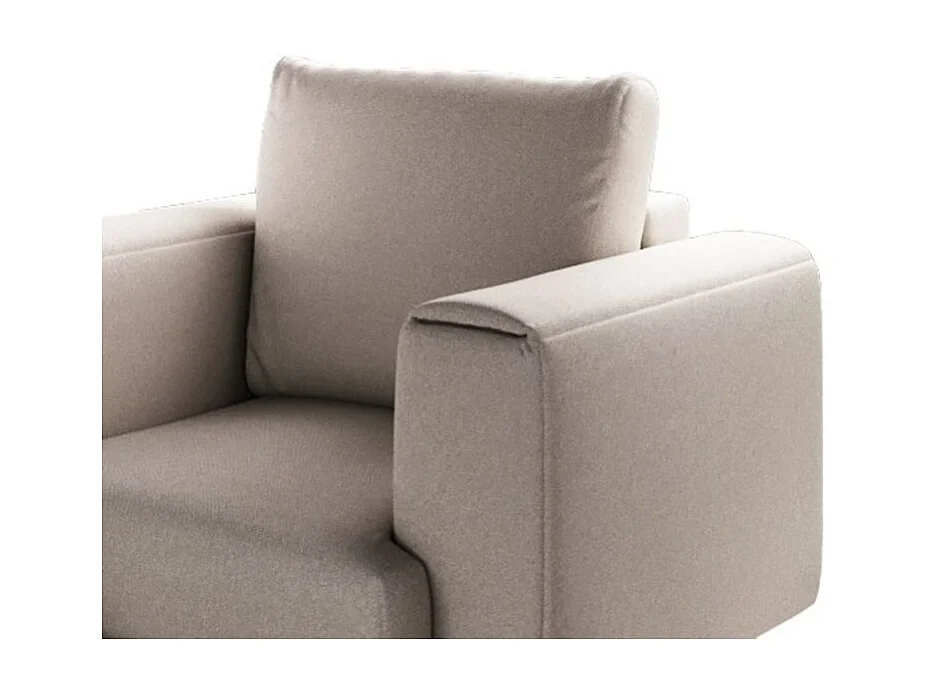 Fauteuil en tissu DAVINA – Élégance moderne et confort au quotidien-Taupe