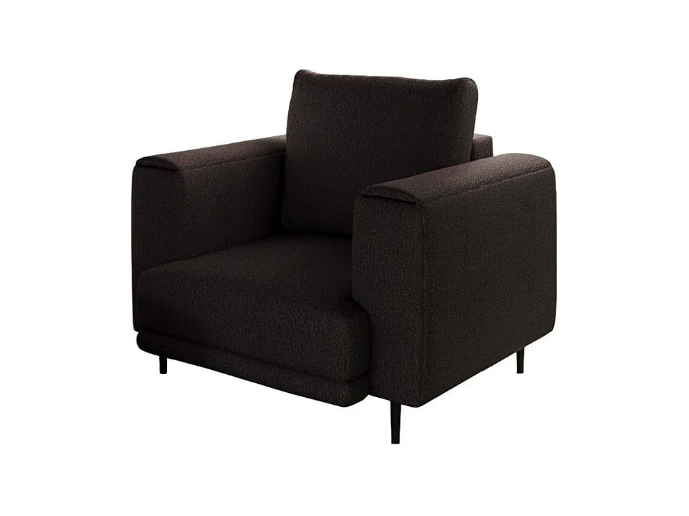 Fauteuil en tissu DAVINA – Élégance moderne et confort au quotidien-Marron