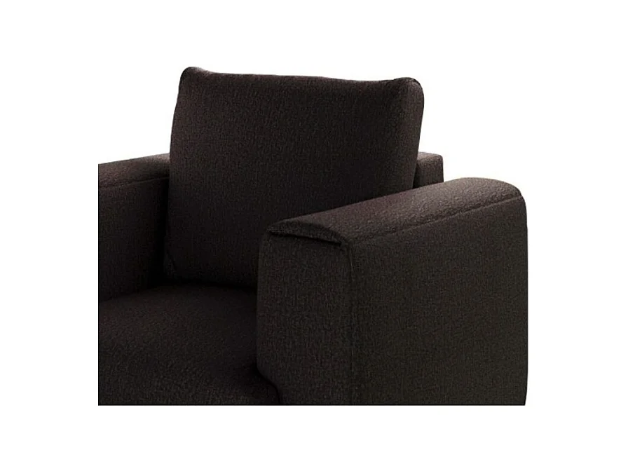 Fauteuil en tissu DAVINA – Élégance moderne et confort au quotidien-Marron