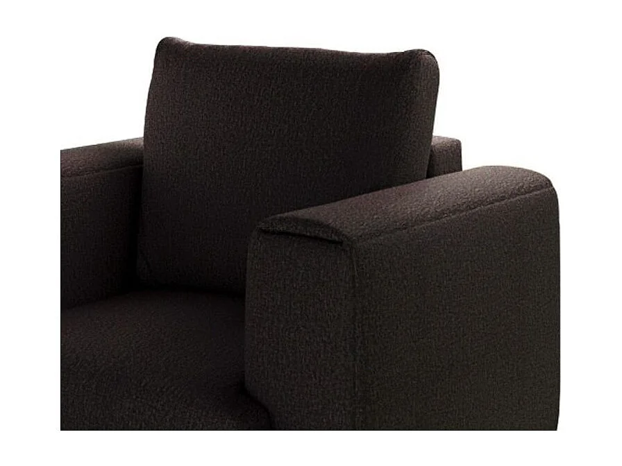 Fauteuil en tissu DAVINA – Élégance moderne et confort au quotidien-Marron