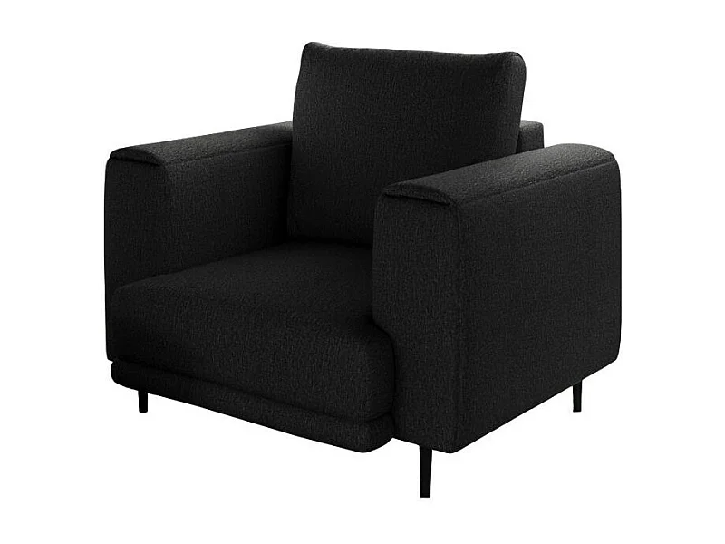 Fauteuil en tissu DAVINA – Élégance moderne et confort au quotidien-Noir