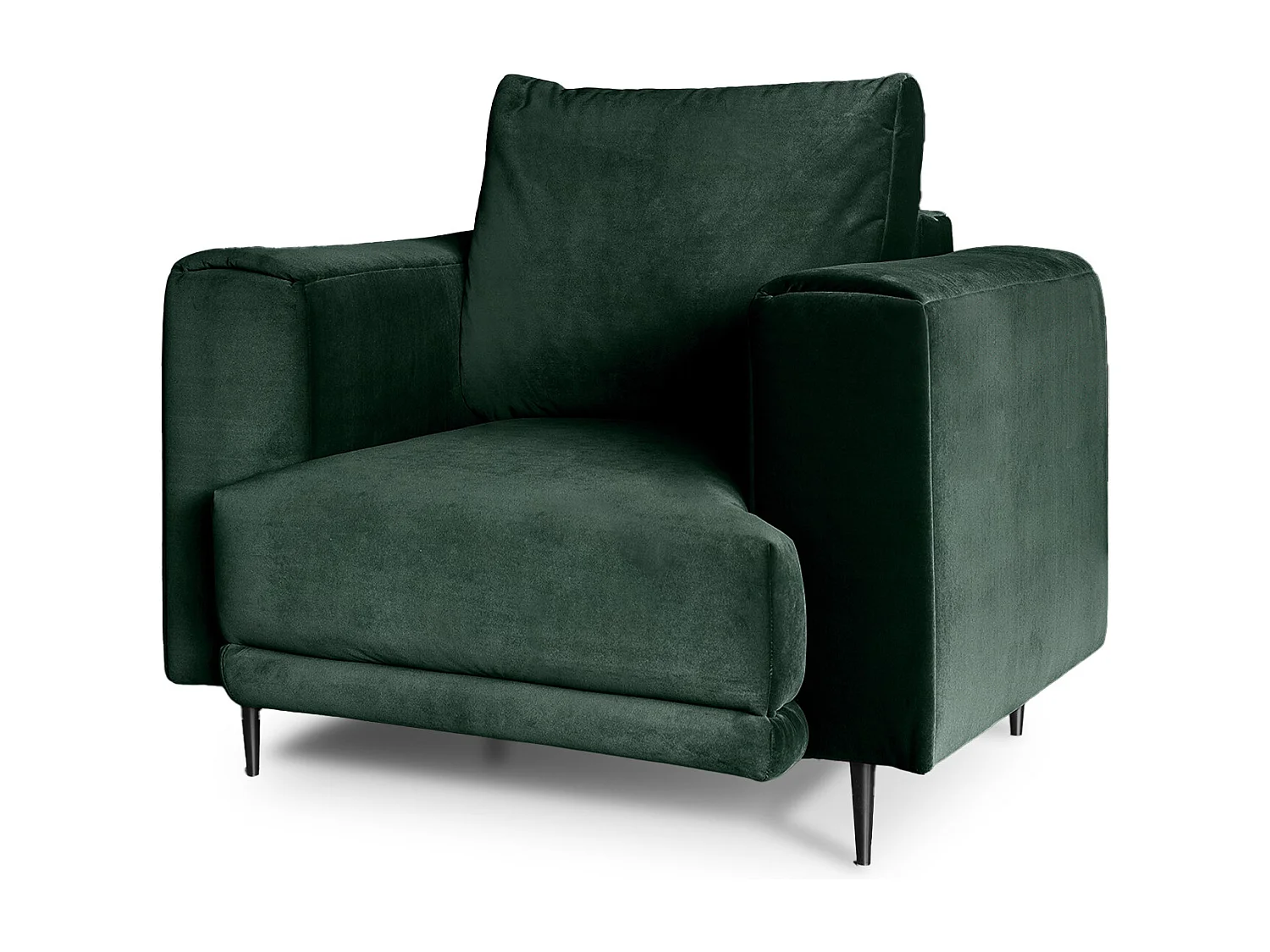 Fauteuil en tissu DAVINA – Élégance moderne et confort au quotidien-Noir